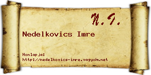 Nedelkovics Imre névjegykártya